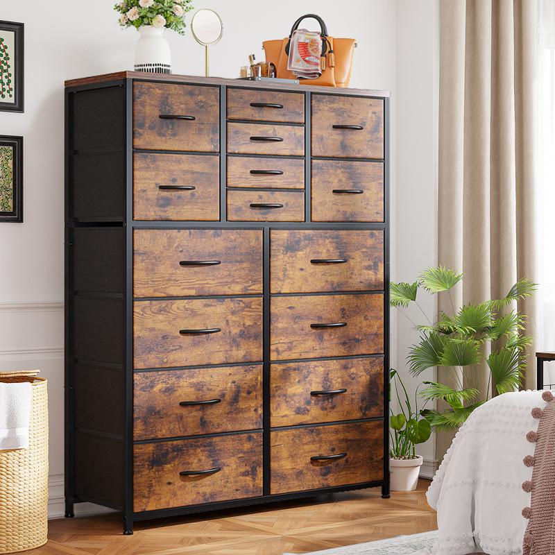 Dresser with Fabric Drawers