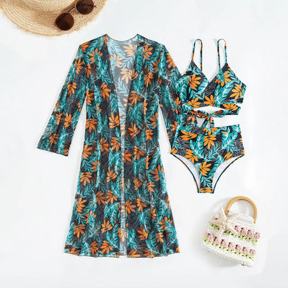 Women's Three-Piece Sexy Bikinis Swimsuits