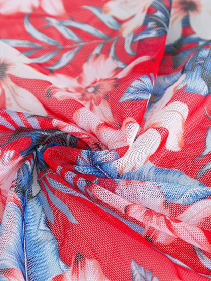 Push Up Floral Printed Swimsuit Set