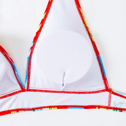 Women's High Waisted Three-Piece Swimsuit