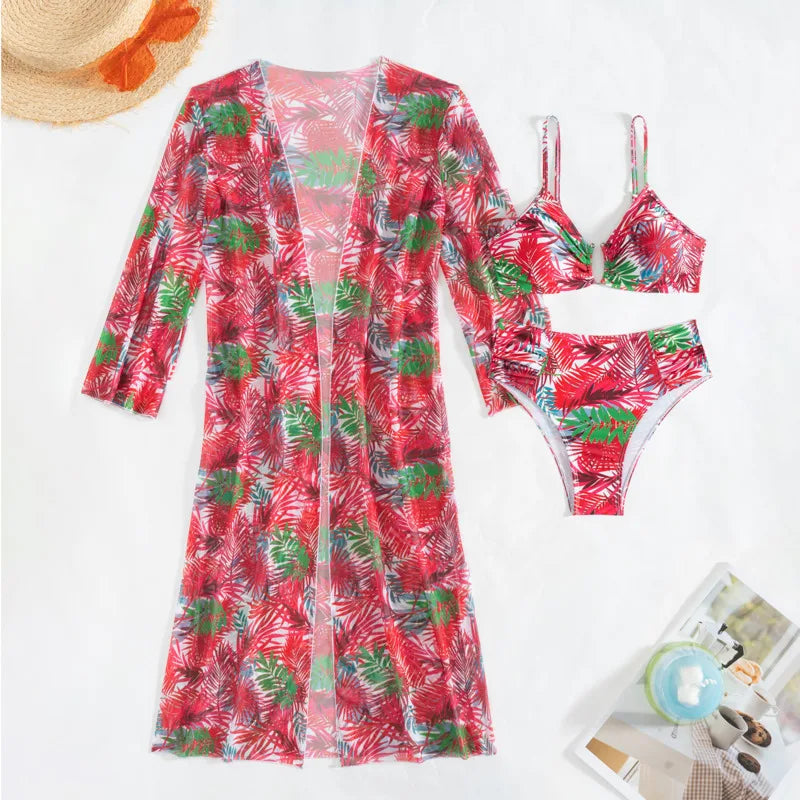 Women's Sexy Three-Piece Swimwear Beach Suit