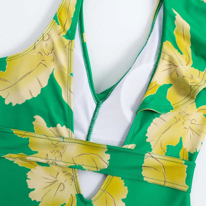 One Piece Summer Print Swimsuit