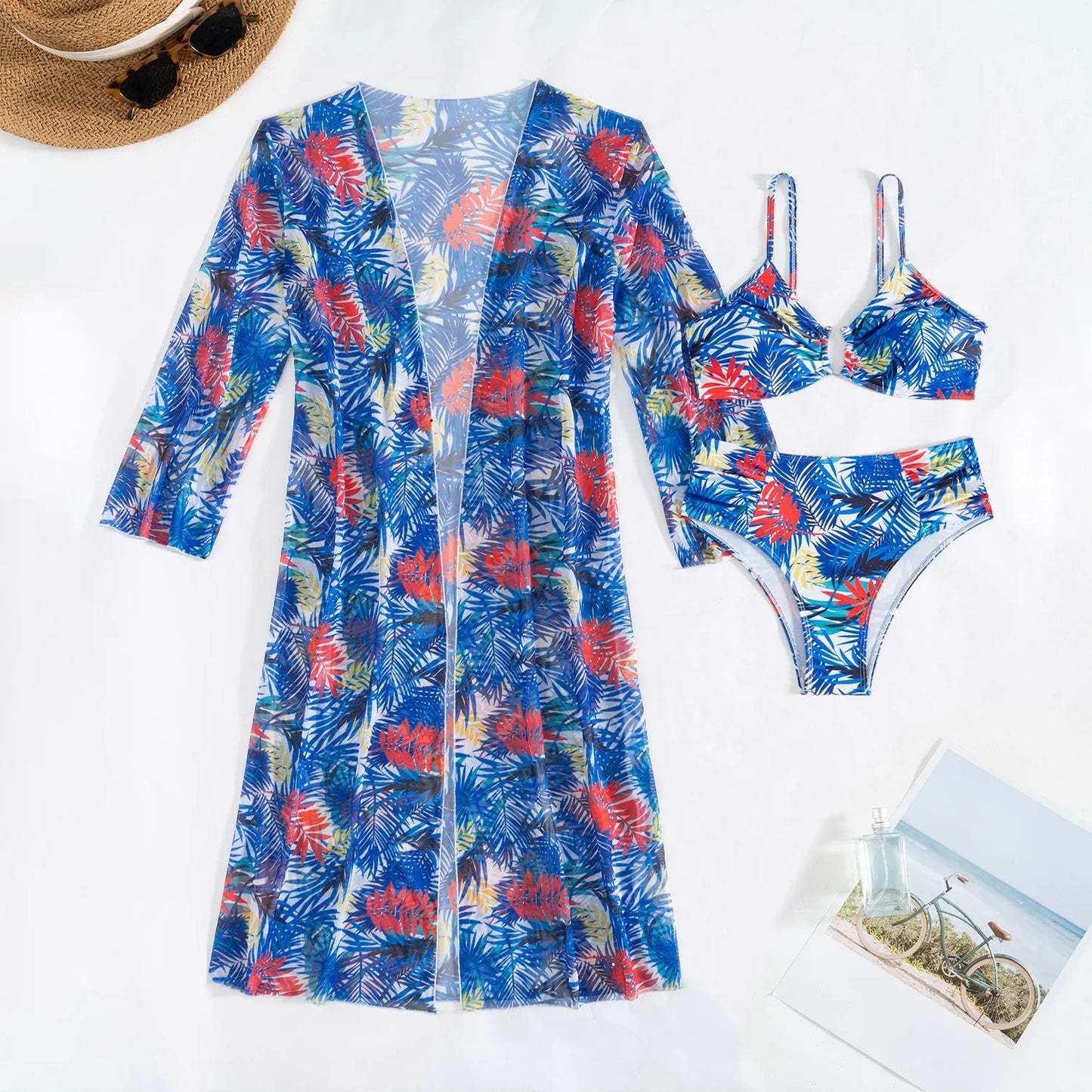 Women's Sexy Three-Piece Swimwear Beach Suit