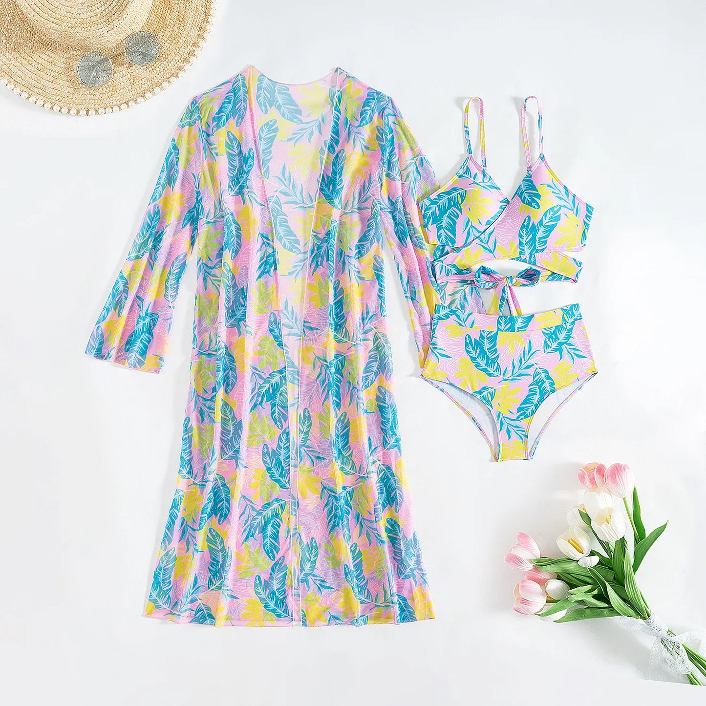 Women's Three-Piece Sexy Bikinis Swimsuits