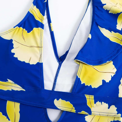 One Piece Summer Print Swimsuit