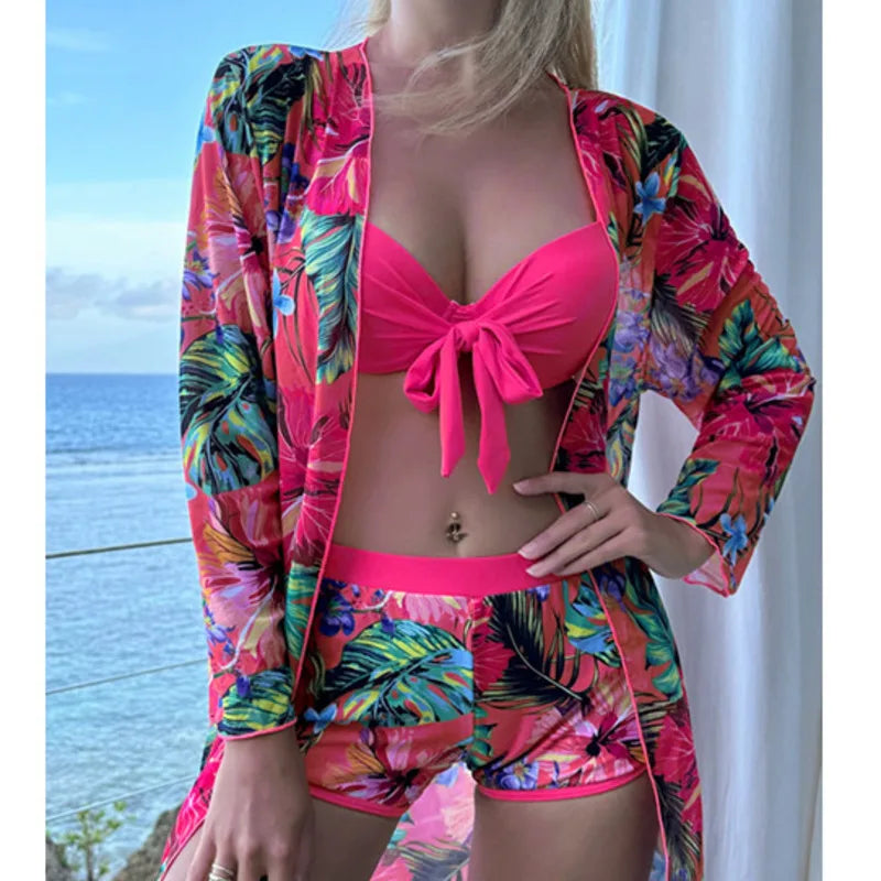 Three-Piece Bathing Swimsuits Set
