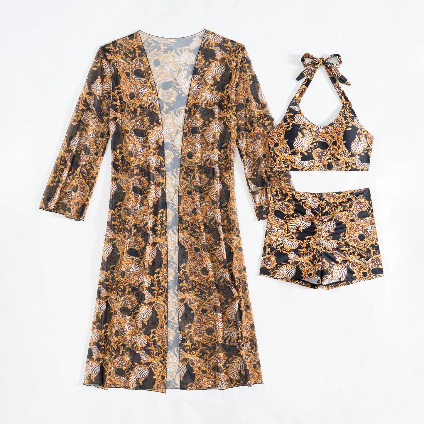 Push Up For Beach Wear Three-Piece Bathing Suit