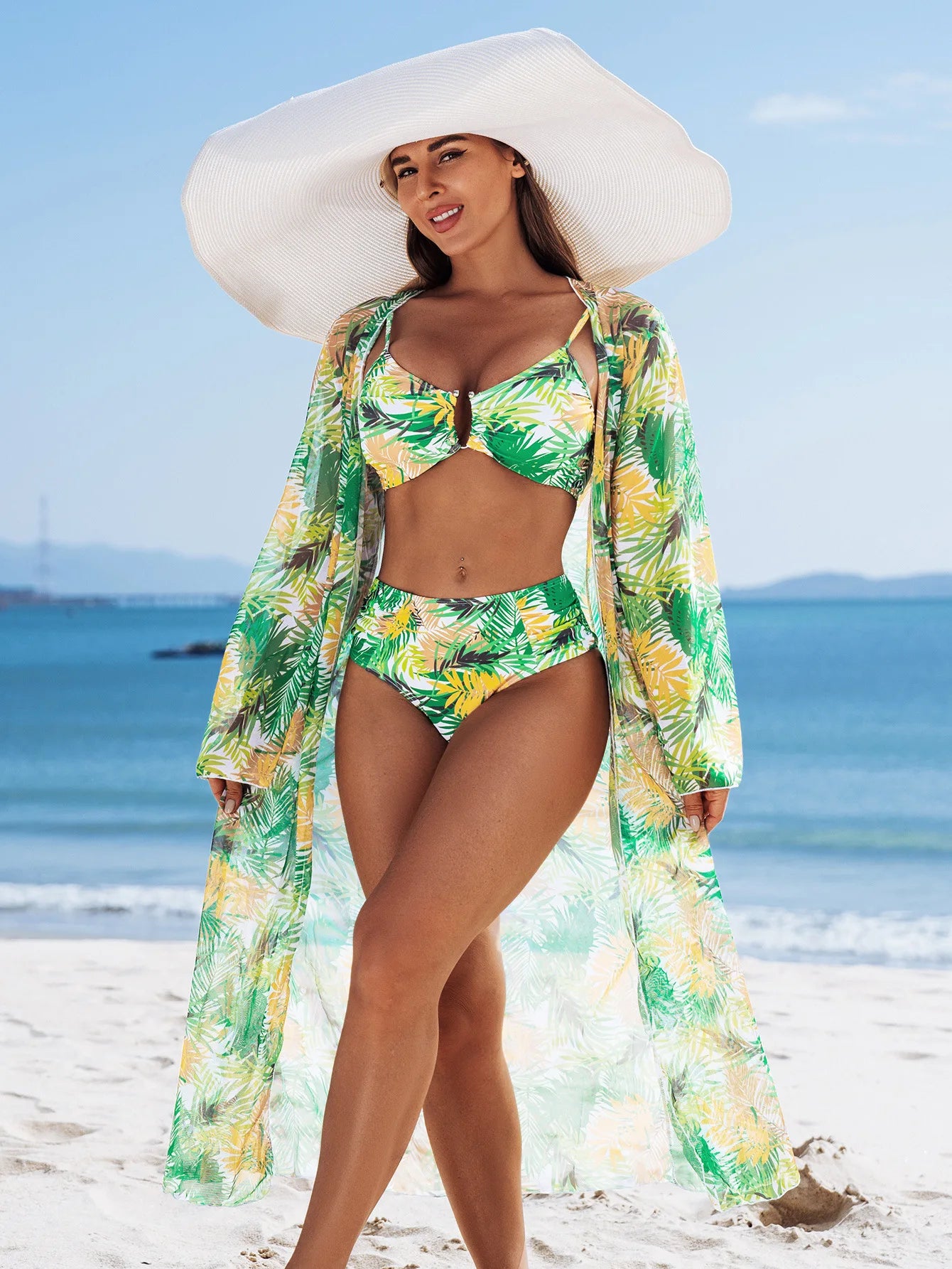 Women's Sexy Three-Piece Swimwear Beach Suit