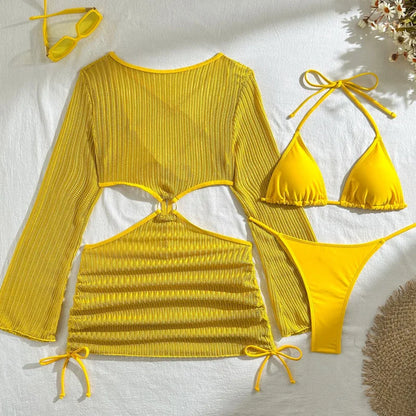 Women's Three-Piece Beach Swimwear