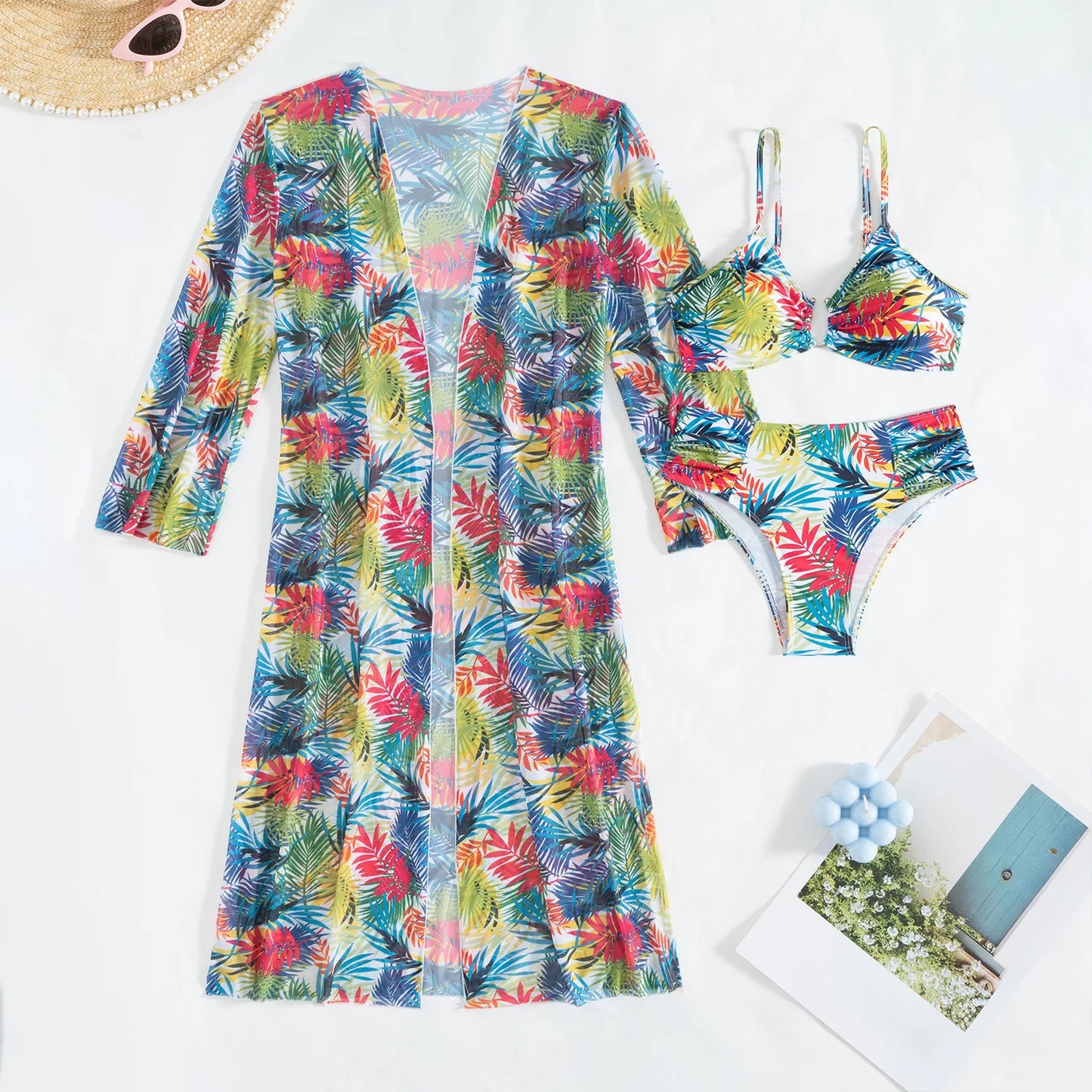 Women's Sexy Three-Piece Swimwear Beach Suit