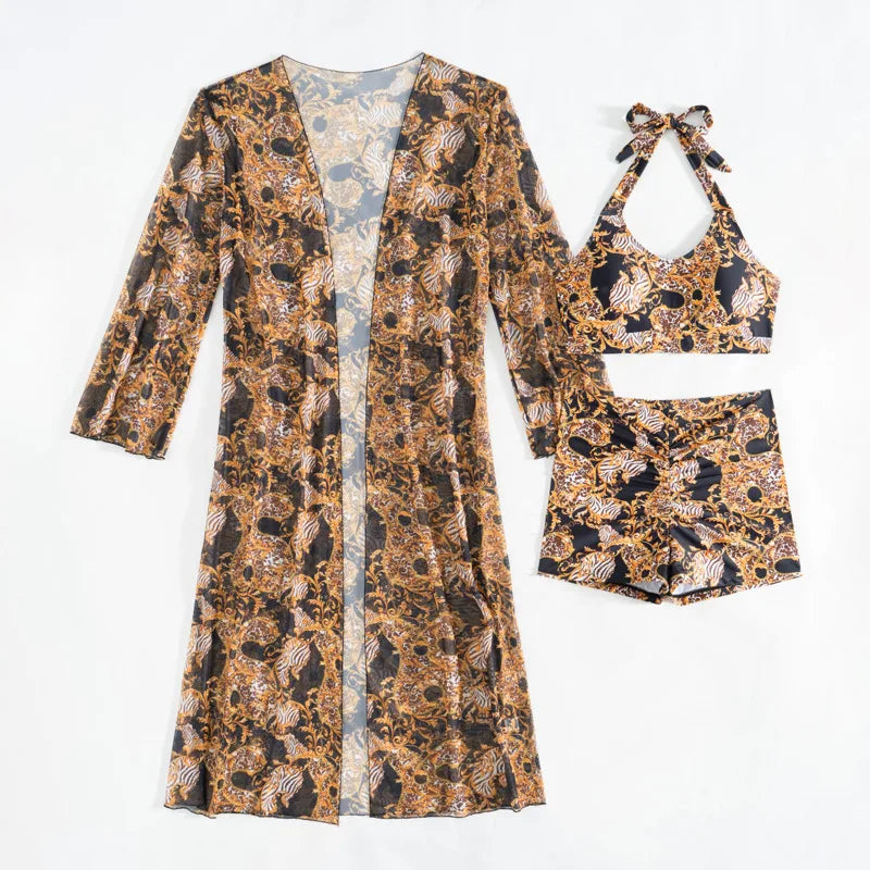 Push Up For Beach Wear Three-Piece Bathing Suit