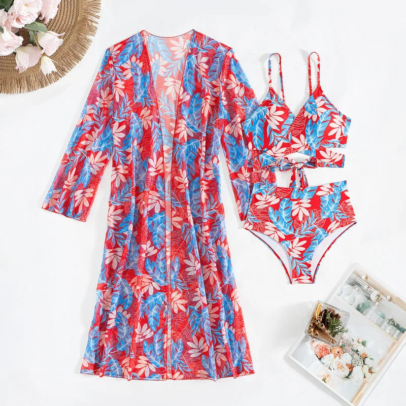 Women's Three-Piece Sexy Bikinis Swimsuits