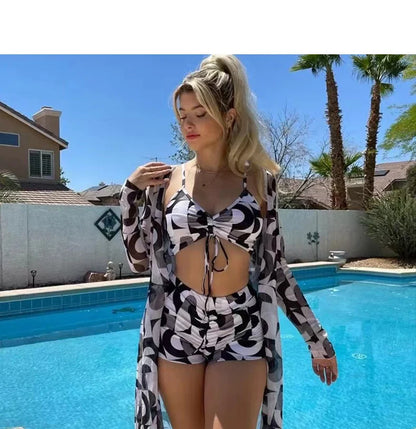 Summer Sports Beach Wear Two-Piece Swimsuit