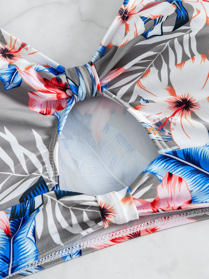 Push Up Floral Printed Swimsuit Set