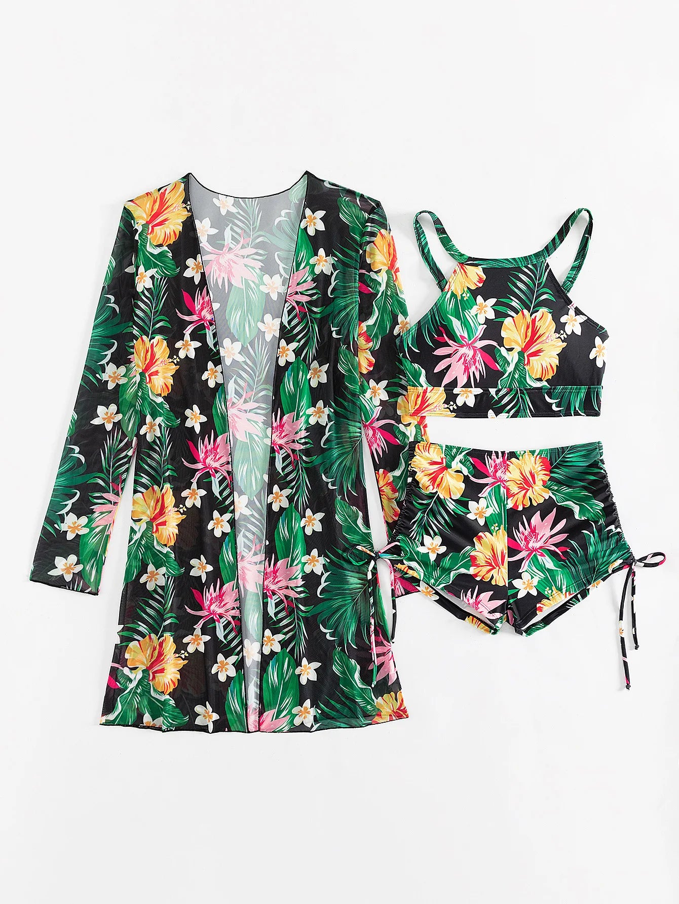 Push Up Beach Wear Three-Piece Bathing Suits