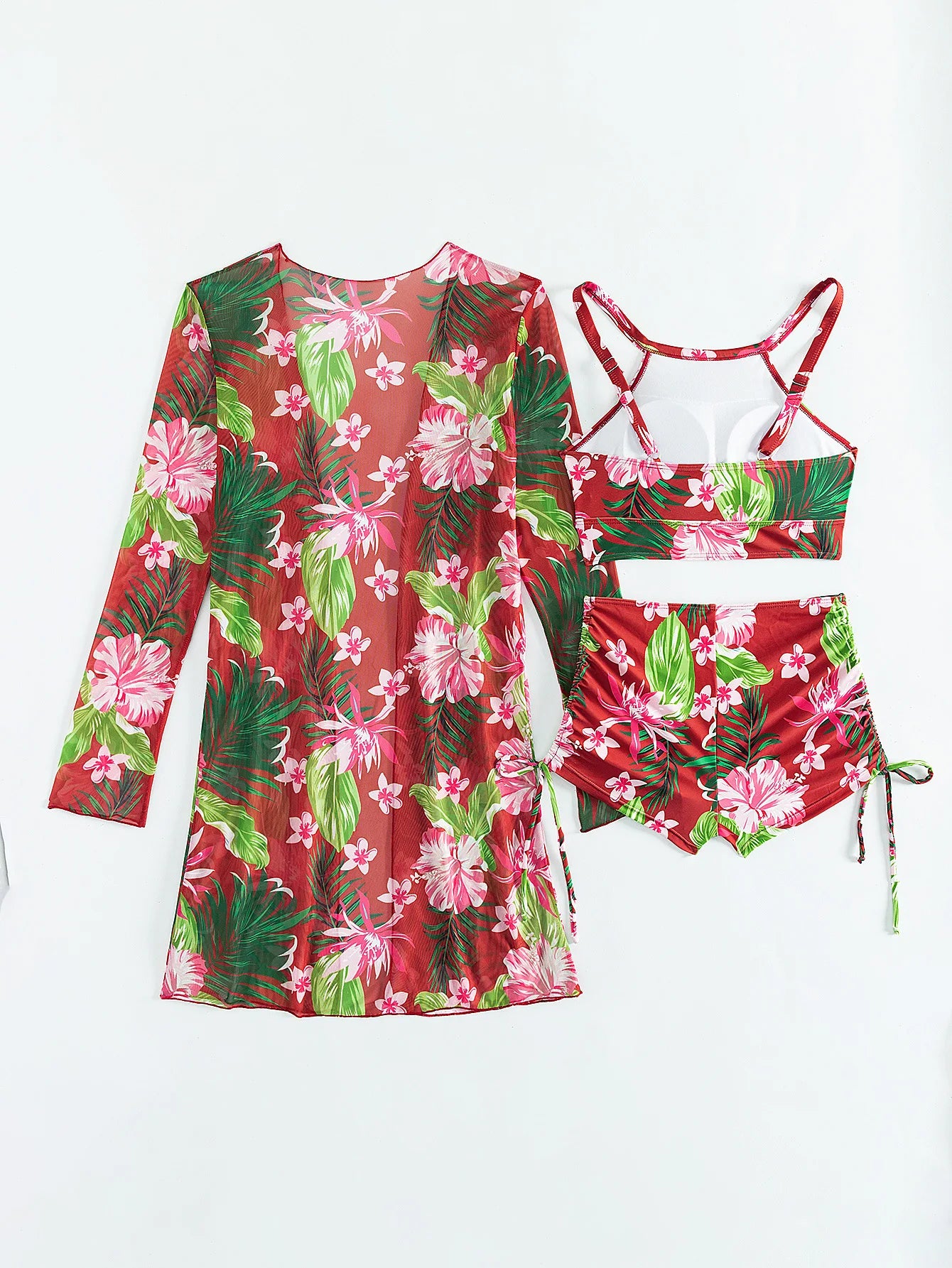 Push Up Beach Wear Three-Piece Bathing Suits