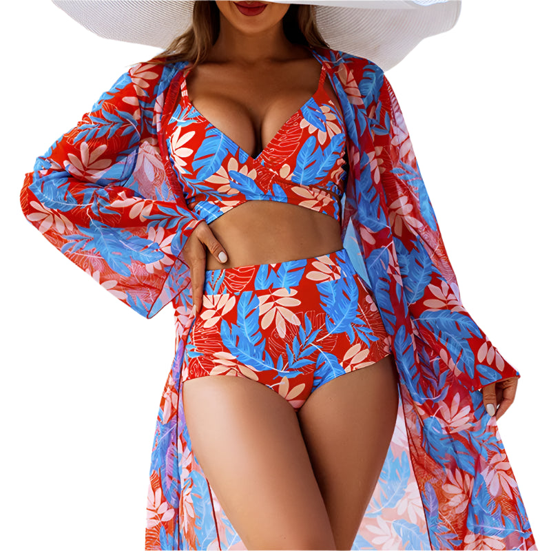 Women's Three-Piece Sexy Bikinis Swimsuits