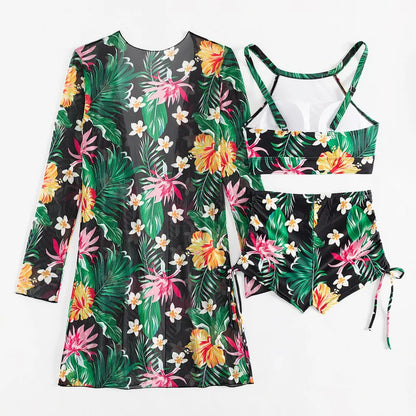 Push Up Beach Wear Three-Piece Bathing Suits
