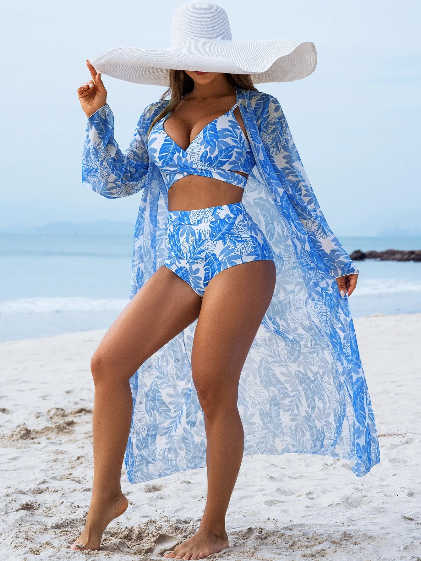 Women's Three-Piece Sexy Bikinis Swimsuits