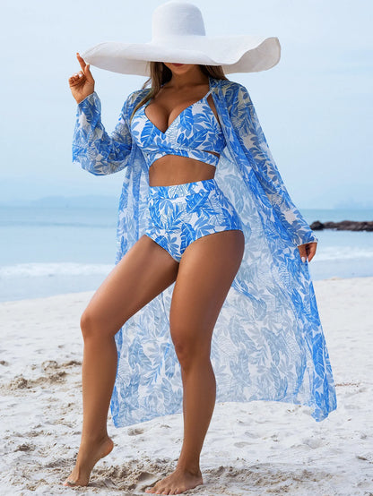 Women's Three-Piece Sexy Bikinis Swimsuits