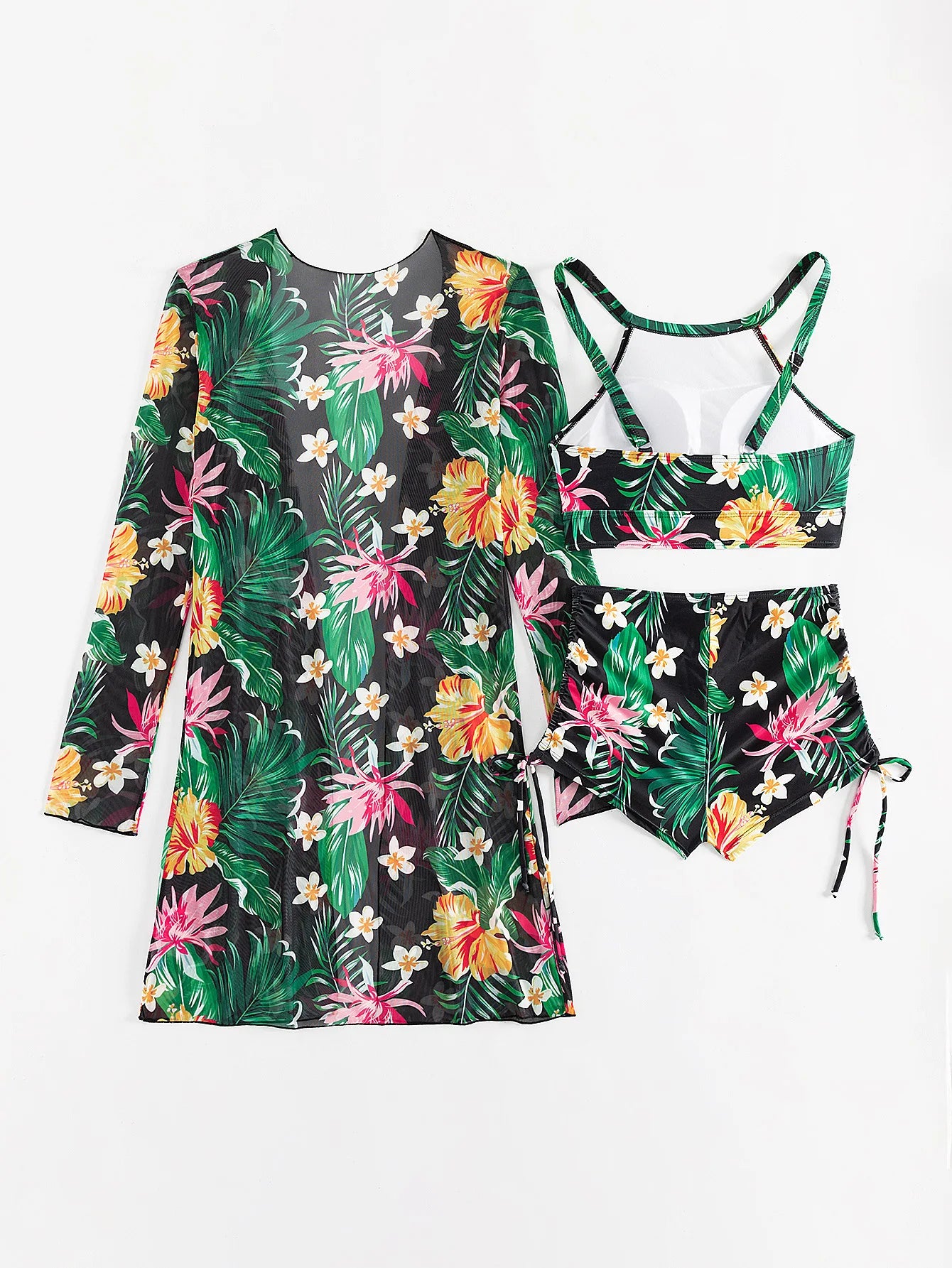 Push Up Beach Wear Three-Piece Bathing Suits