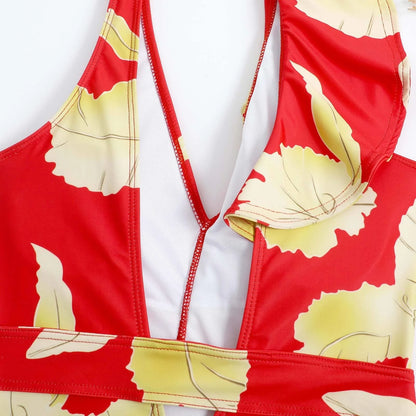 One Piece Summer Print Swimsuit