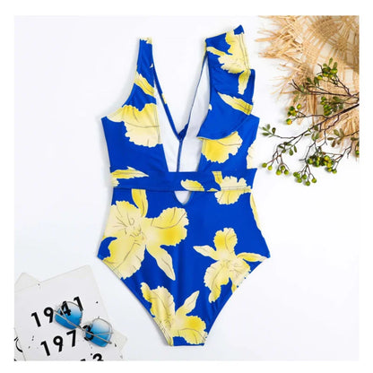 One Piece Summer Print Swimsuit