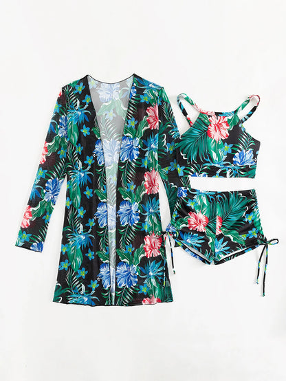 Push Up Beach Wear Three-Piece Bathing Suits