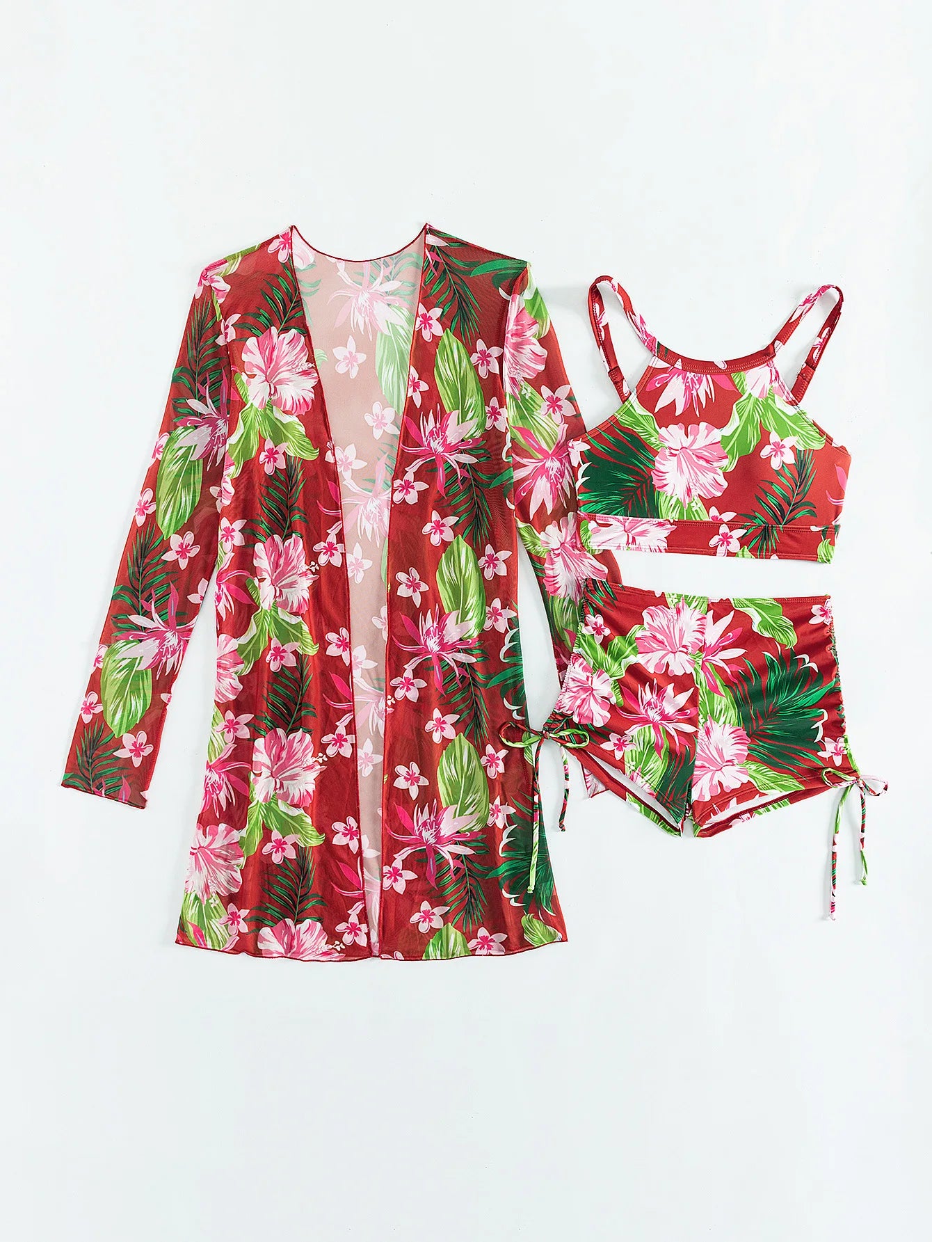 Push Up Beach Wear Three-Piece Bathing Suits