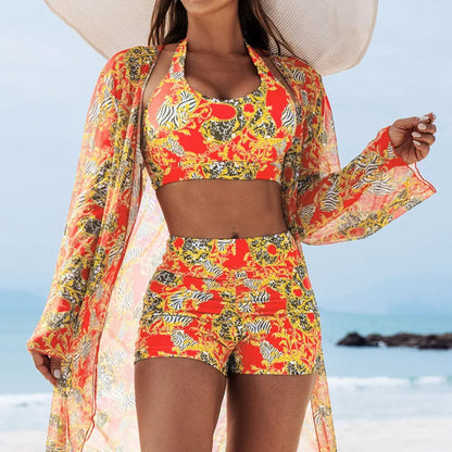 Push Up For Beach Wear Three-Piece Bathing Suit