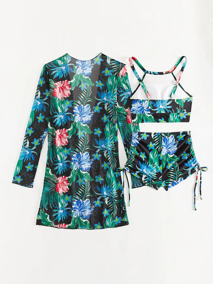 Push Up Beach Wear Three-Piece Bathing Suits