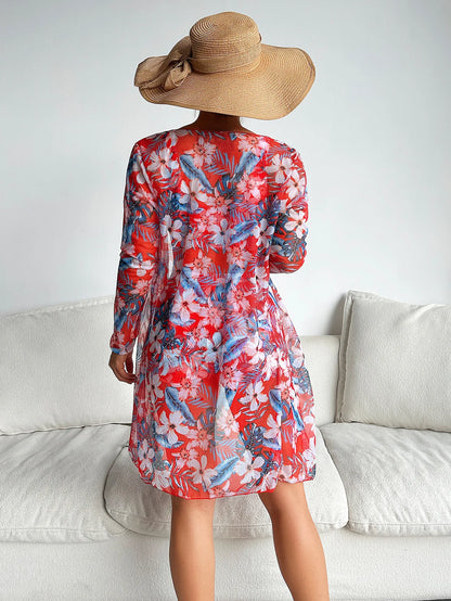 Push Up Floral Printed Swimsuit Set