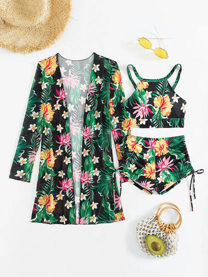 Push Up Beach Wear Three-Piece Bathing Suits