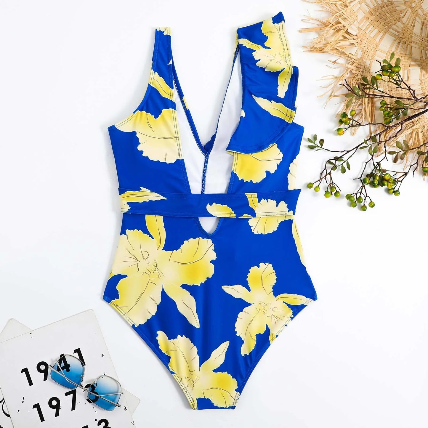 One Piece Summer Print Swimsuit